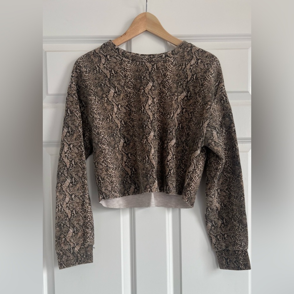 ZARA animal print sweatshirt